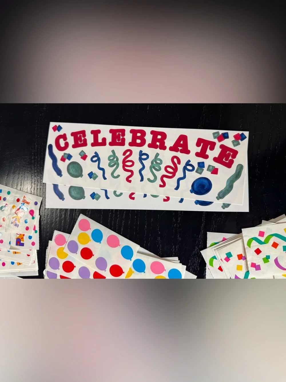 Creative Memories 90+ Sticker Lot Scrapbook Celebrate-Birthdays-Cake-Balloons - Picture 7 of 10